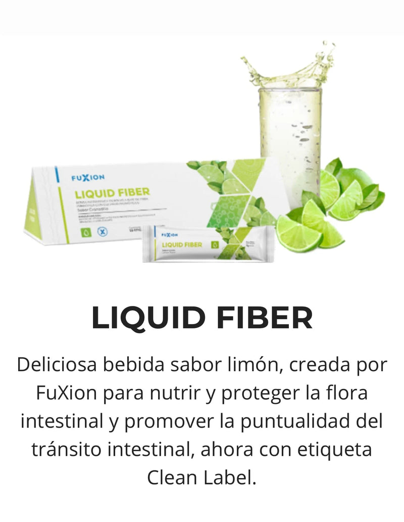 LIQUID FIBER - Regula el Tránsito y Flora Intestinal Naturalmente