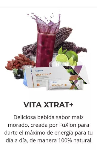 VITA XTRA T+ - Delicioso sabor a refresco de maíz morado